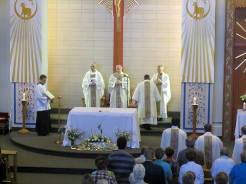 During Mass